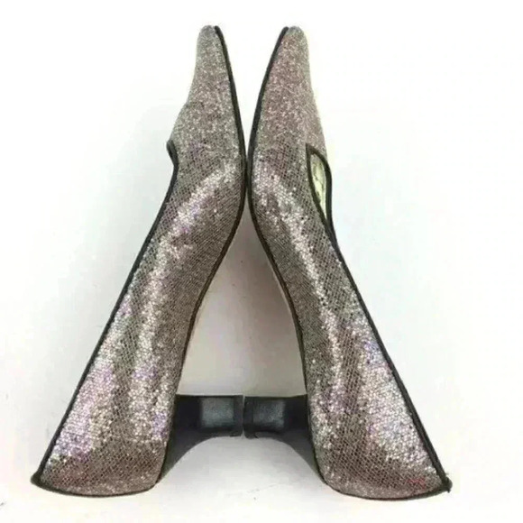 Vaneli Heels 6 Sequins Shiny Party Holiday Retro - Picture 5 of 9